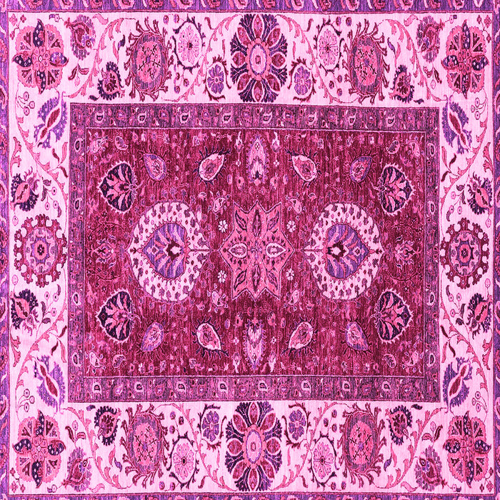 Square Abstract Pink Modern Rug, abs4096pnk
