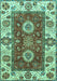 Machine Washable Abstract Turquoise Modern Area Rugs, wshabs4096turq