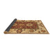 Sideview of Abstract Brown Modern Rug, abs4096brn