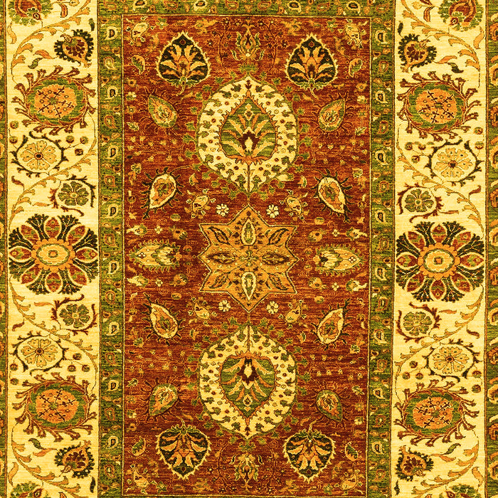 Abstract Yellow Modern Rug, abs4096yw