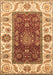 Machine Washable Abstract Brown Modern Rug, wshabs4097brn