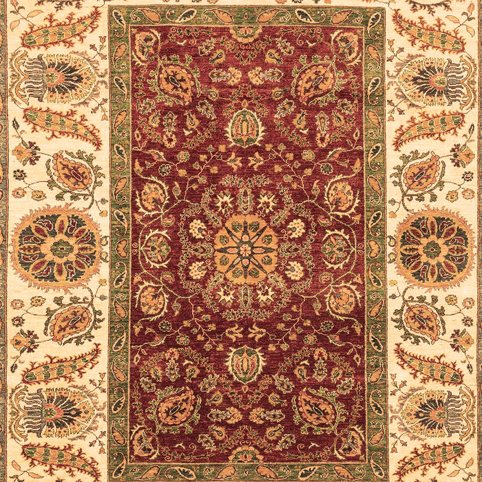 Machine Washable Abstract Brown Modern Rug, wshabs4097brn