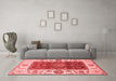 Modern Red Washable Rugs