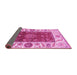 Sideview of Abstract Pink Modern Rug, abs4097pnk