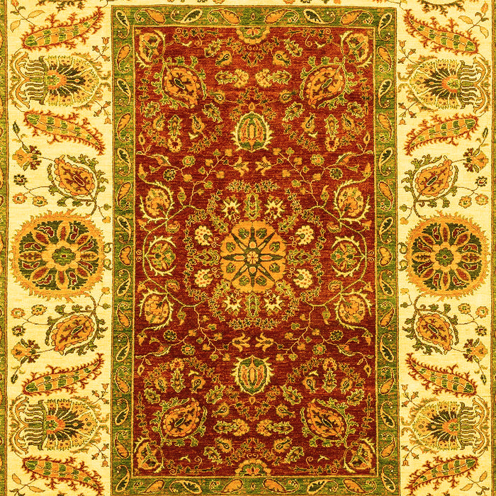 Abstract Yellow Modern Rug, abs4097yw