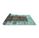 Sideview of Abstract Light Blue Modern Rug, abs4097lblu