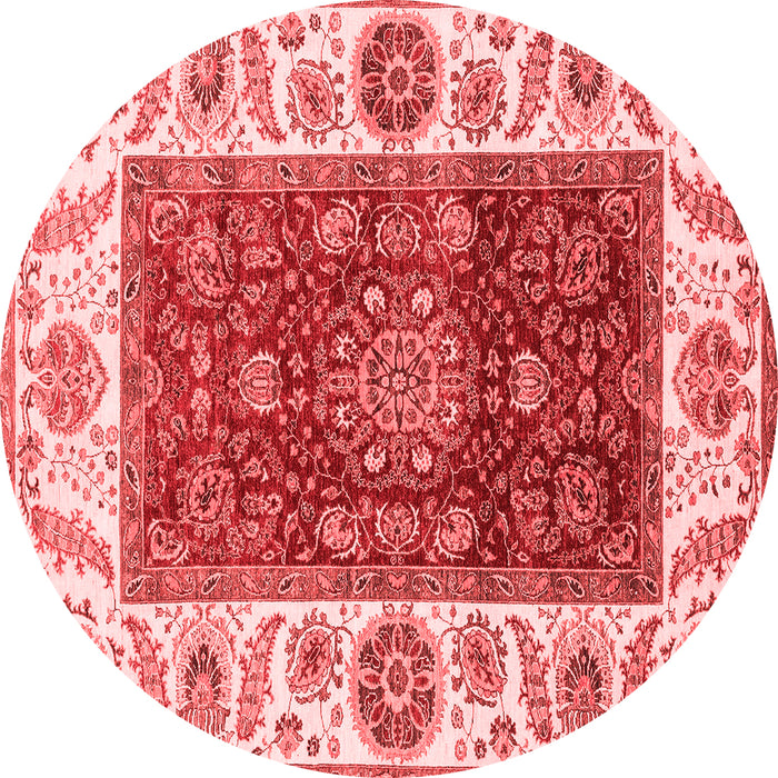 Machine Washable Abstract Red Modern Rug, wshabs4097red