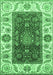 Abstract Emerald Green Modern Rug, abs4097emgrn