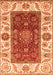 Abstract Orange Modern Rug, abs4097org