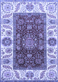 Abstract Blue Modern Rug, abs4097blu