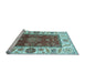 Sideview of Machine Washable Abstract Light Blue Modern Rug, wshabs4097lblu