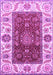 Machine Washable Abstract Purple Modern Area Rugs, wshabs4097pur