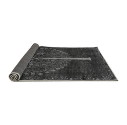 Sideview of Abstract Gray Modern Rug, abs4098gry
