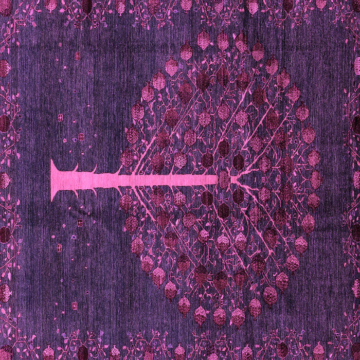 Square Abstract Purple Modern Rug, abs4098pur