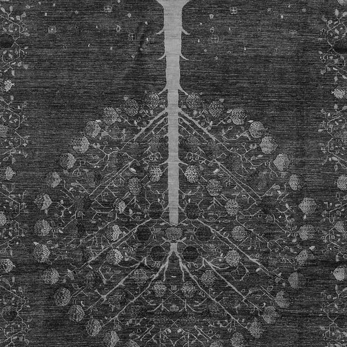 Machine Washable Abstract Gray Modern Rug, wshabs4098gry