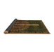 Sideview of Abstract Brown Modern Rug, abs4098brn