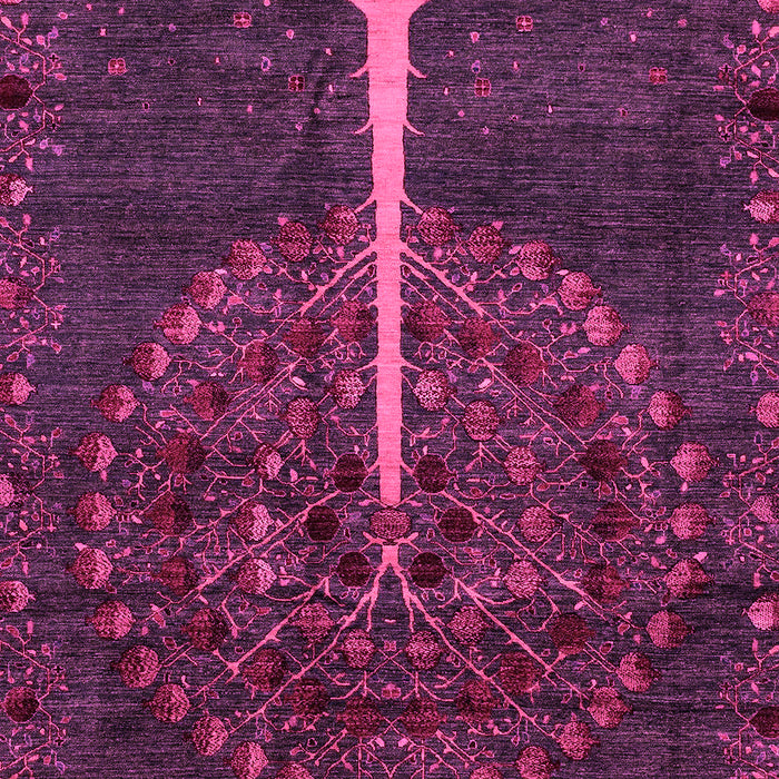 Machine Washable Abstract Pink Modern Rug, wshabs4098pnk