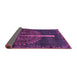 Sideview of Abstract Purple Modern Rug, abs4098pur