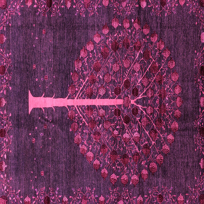 Square Abstract Pink Modern Rug, abs4098pnk
