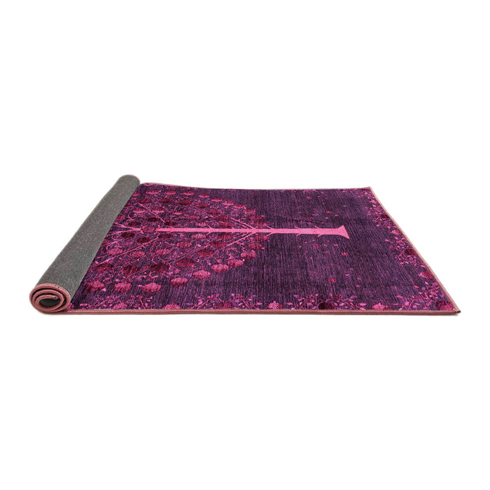 Sideview of Abstract Pink Modern Rug, abs4098pnk