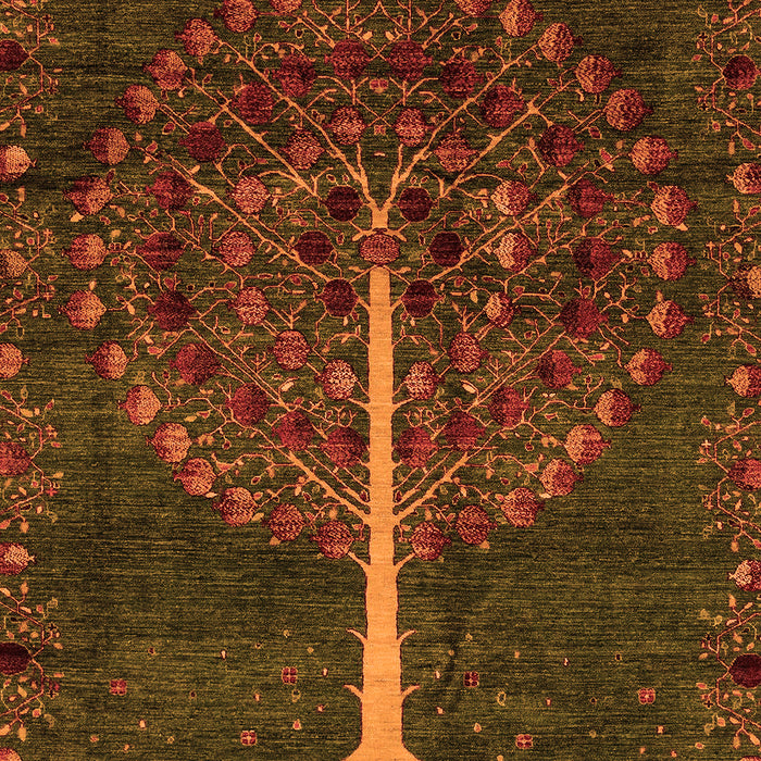 Abstract Orange Modern Rug, abs4098org