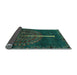 Sideview of Abstract Light Blue Modern Rug, abs4098lblu