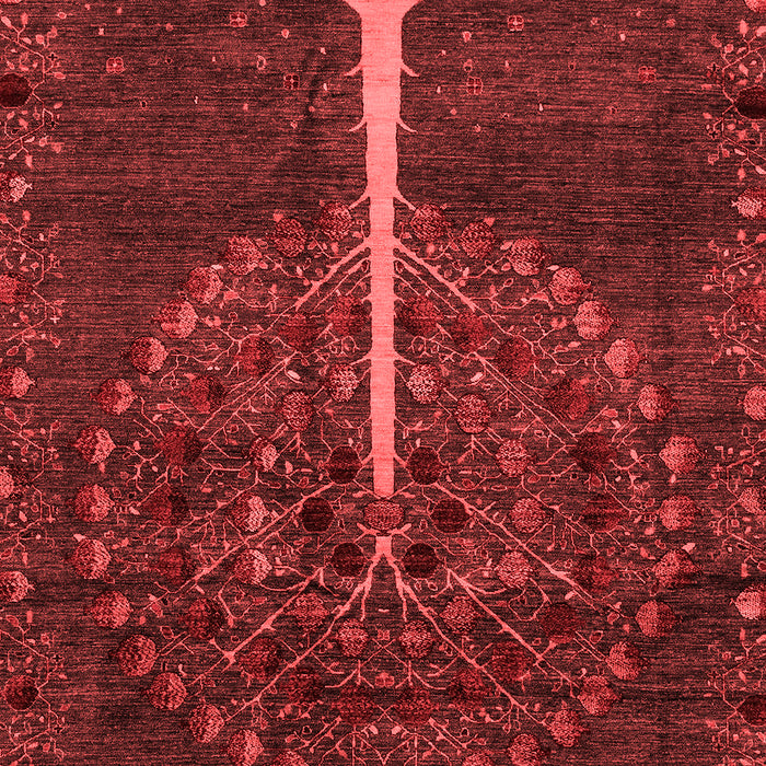 Abstract Red Modern Area Rugs