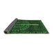 Sideview of Abstract Emerald Green Modern Rug, abs4098emgrn