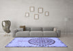 Machine Washable Abstract Blue Modern Rug in a Living Room, wshabs4099blu