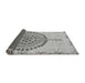 Sideview of Abstract Gray Modern Rug, abs4099gry