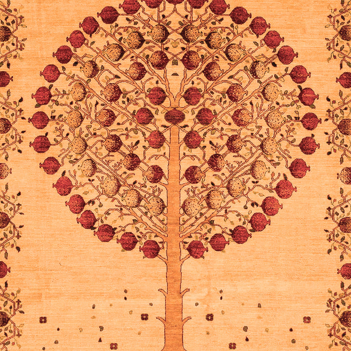 Machine Washable Abstract Orange Modern Area Rugs, wshabs4099org