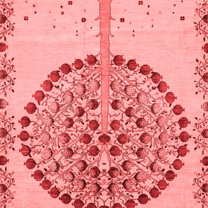 Machine Washable Abstract Red Modern Rug, wshabs4099red
