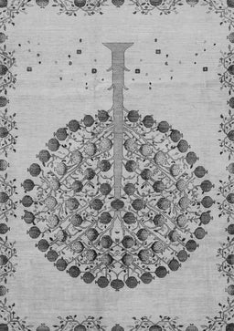 Abstract Gray Modern Rug, abs4099gry