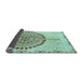 Sideview of Abstract Light Blue Modern Rug, abs4099lblu