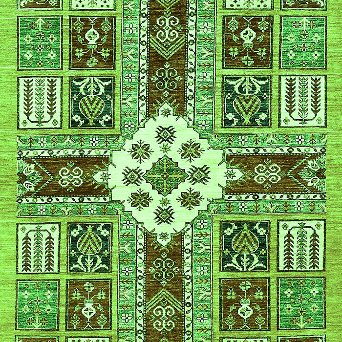 Abstract Green Modern Rug, abs409grn