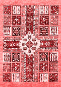 Abstract Red Modern Rug, abs409red