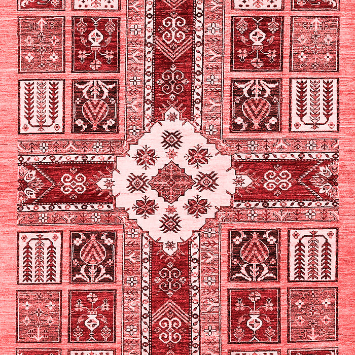 Abstract Red Modern Area Rugs