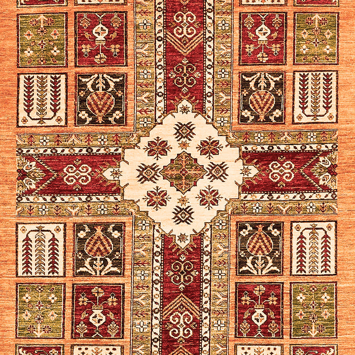 Abstract Orange Modern Rug, abs409org