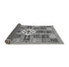 Sideview of Abstract Gray Modern Rug, abs409gry