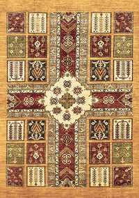 Abstract Brown Modern Rug, abs409brn