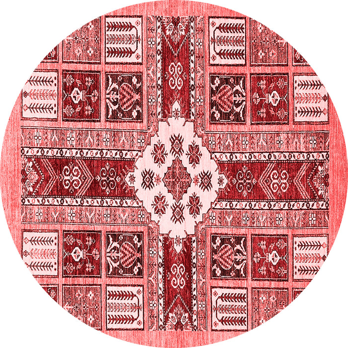 Machine Washable Abstract Red Modern Rug, wshabs409red