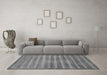 Machine Washable Abstract Gray Modern Rug in a Living Room,, wshabs40gry