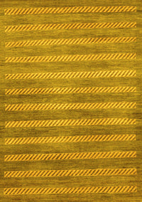 Abstract Yellow Modern Rug, abs40yw