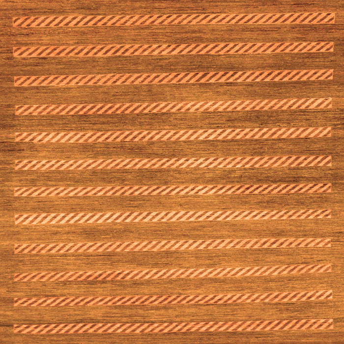 Square Abstract Orange Modern Rug, abs40org