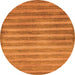 Round Abstract Orange Modern Rug, abs40org