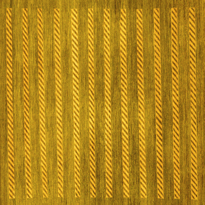 Square Abstract Yellow Modern Rug, abs40yw