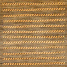 Square Abstract Yellow Modern Rug, abs40