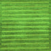 Square Abstract Green Modern Rug, abs40grn