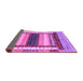 Sideview of Abstract Purple Modern Rug, abs4100pur