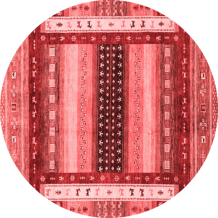 Machine Washable Abstract Red Modern Rug, wshabs4100red